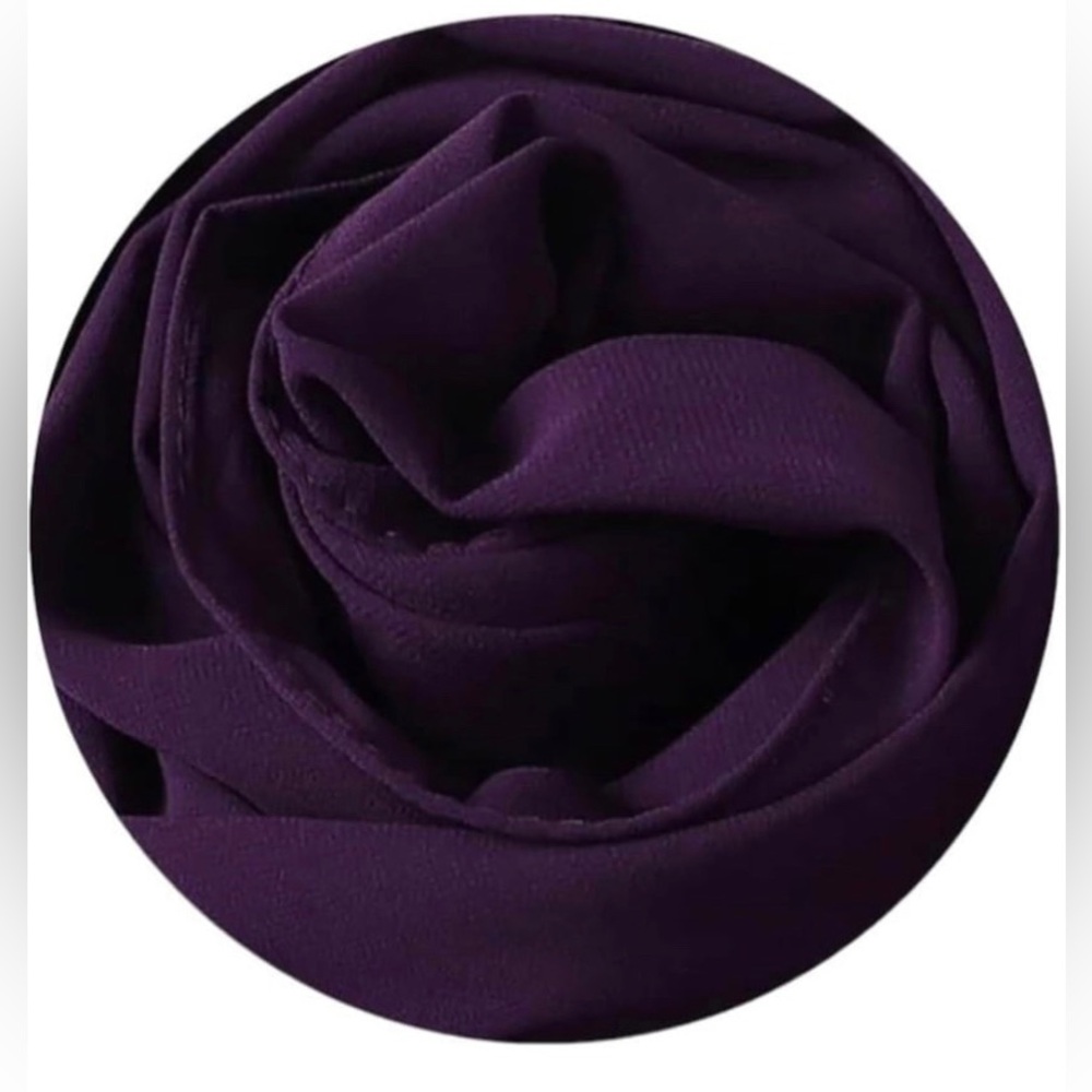 Solid Color Chiffon Hijab Scarf Wrap Islamic Hijabi Shawls headband Muslim Scarf - Picture 2 of 2